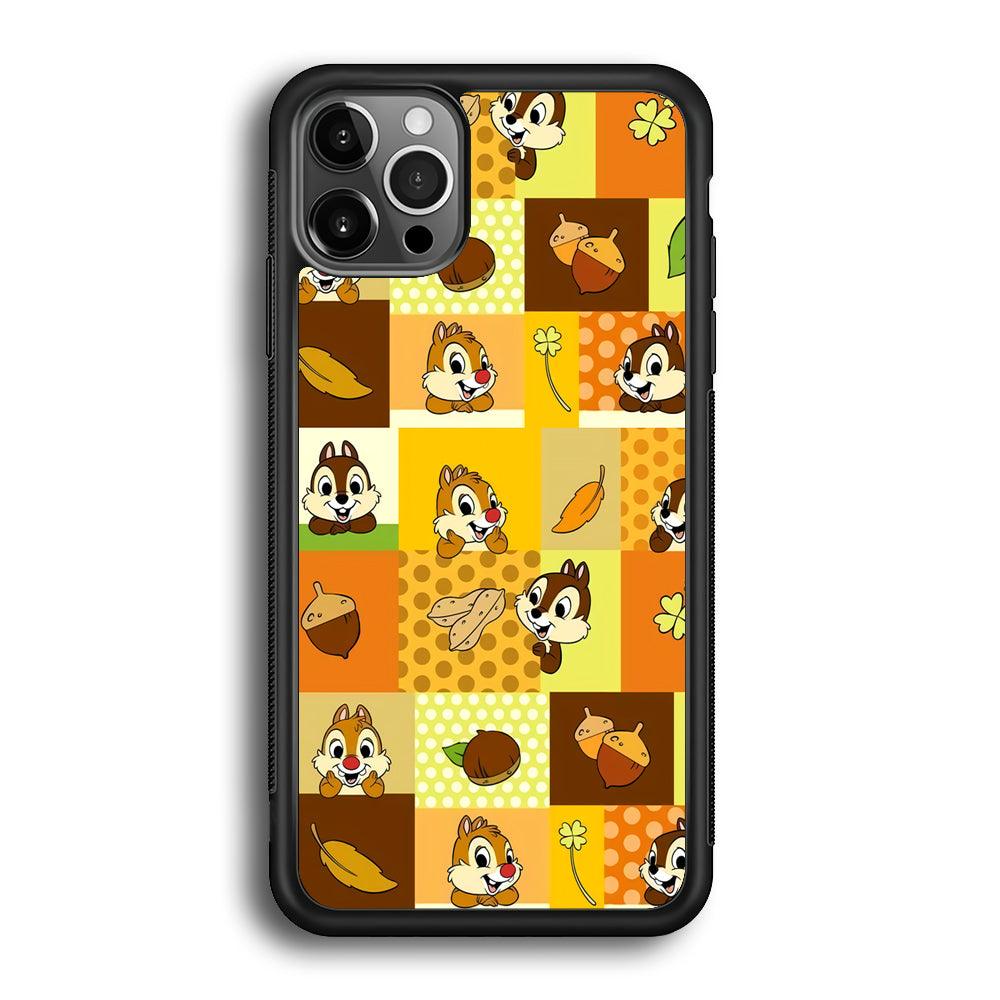 Chip N Dale Framing The Smiles iPhone 12 Pro Case-Rubber Black (2D Case)-Oxvistore
