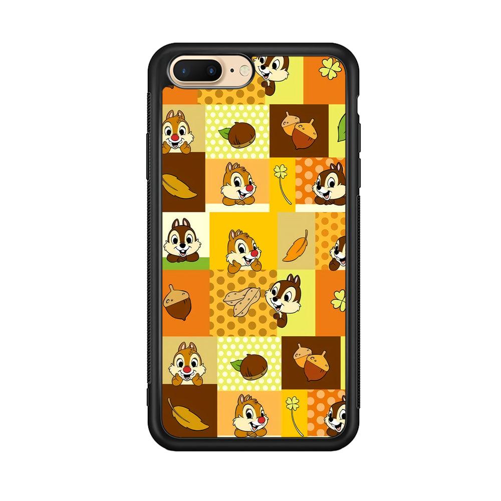 Chip N Dale Framing The Smiles iPhone 7 Plus Case-Rubber Black (2D Case)-Oxvistore