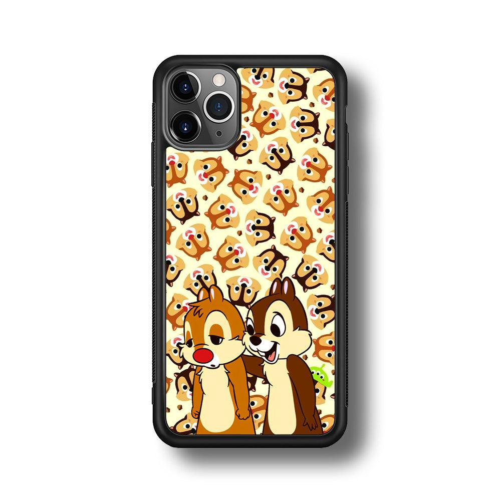 Chip N Dale Just True Friends iPhone 11 Pro Max Case-Rubber Black (2D Case)-Oxvistore
