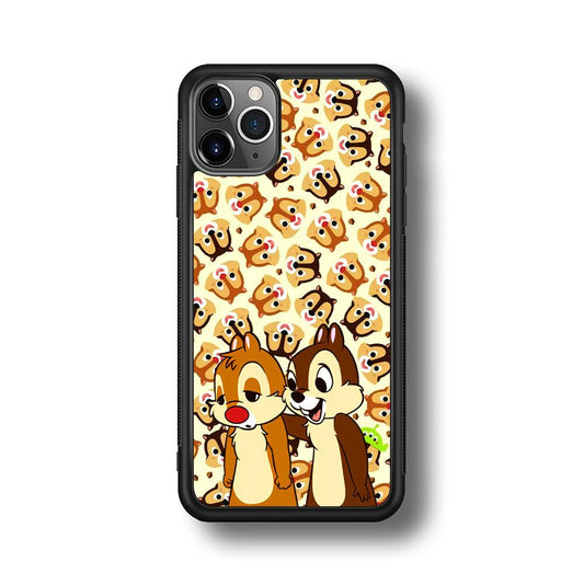 Chip N Dale Just True Friends iPhone 11 Pro Max Case-Rubber Black (2D Case)-Oxvistore