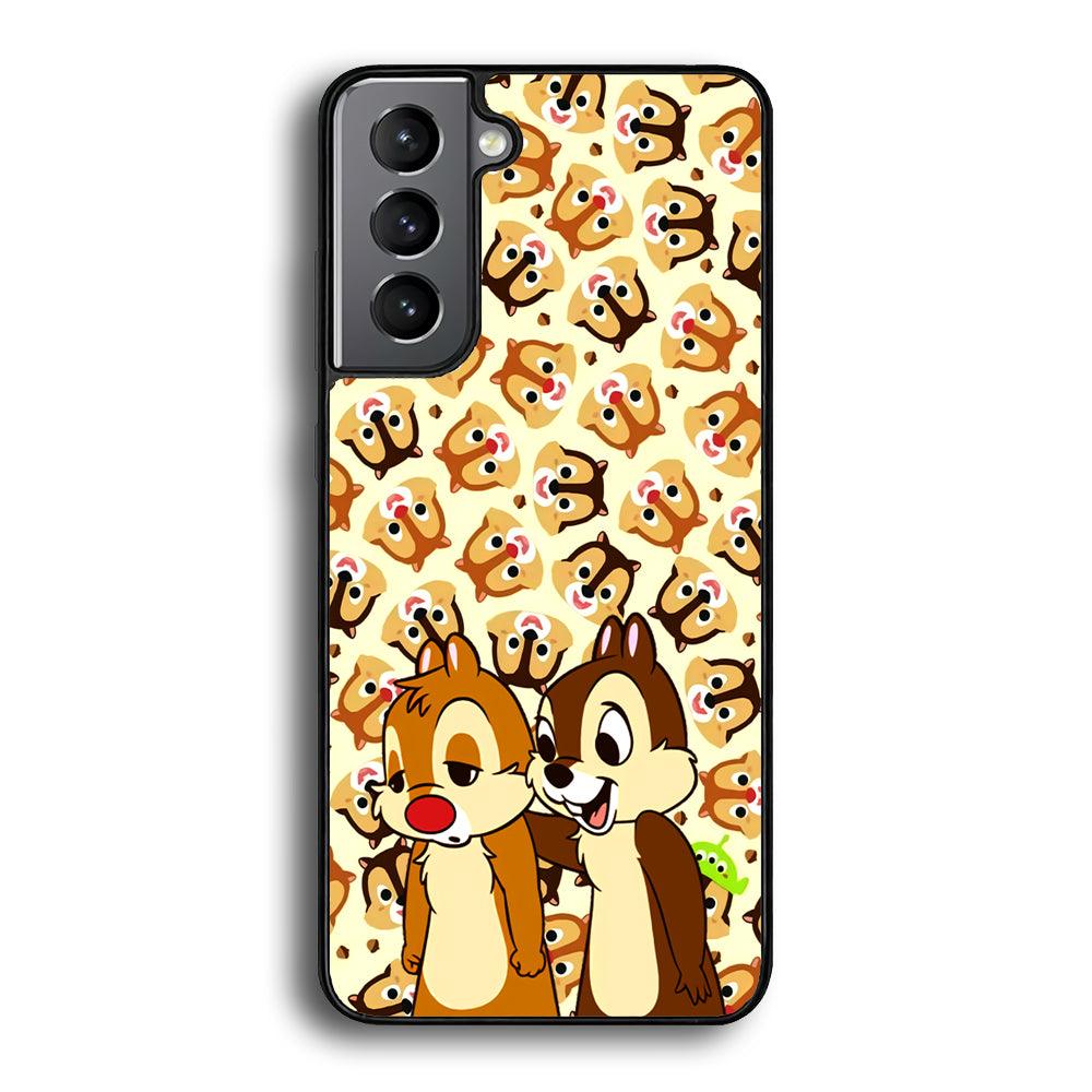 Chip N Dale Just True Friends Samsung Galaxy S23 Case-Rubber Black (2D Case)-Oxvistore