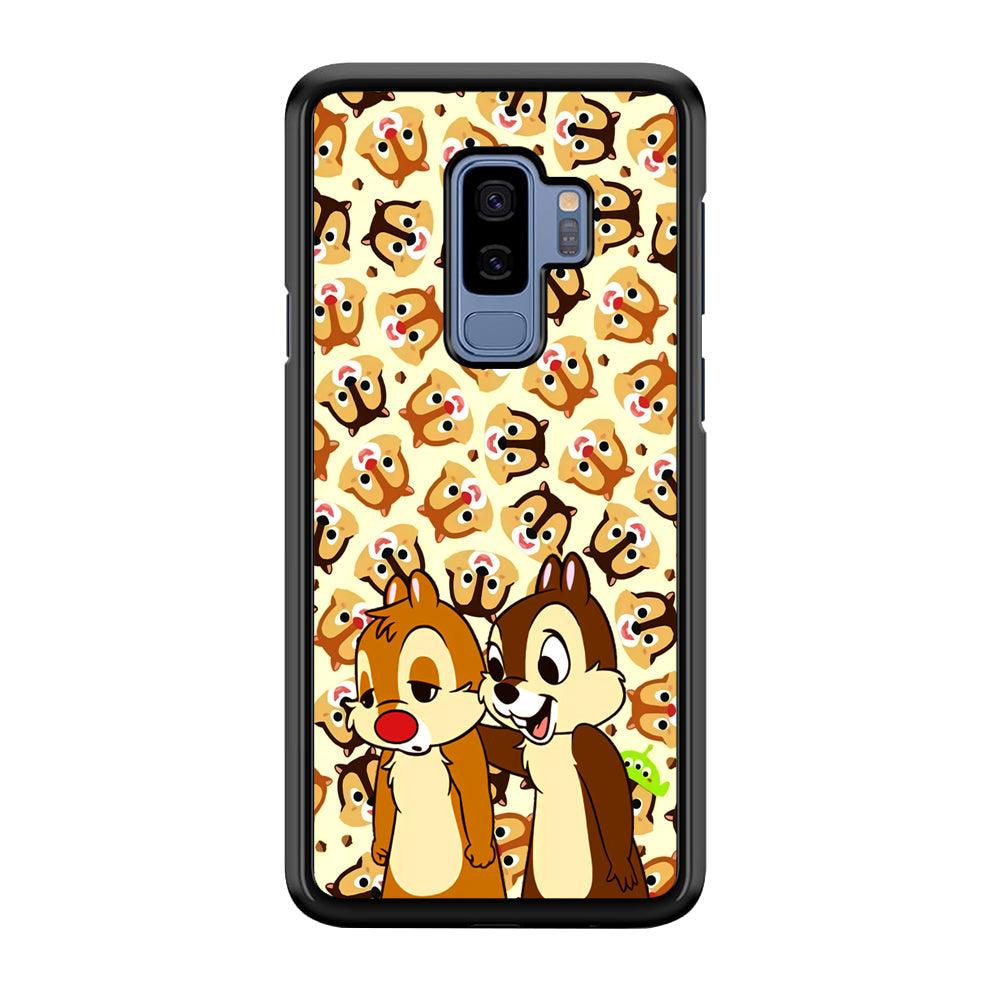 Chip N Dale Just True Friends Samsung Galaxy S9 Plus Case-Rubber Black (2D Case)-Oxvistore