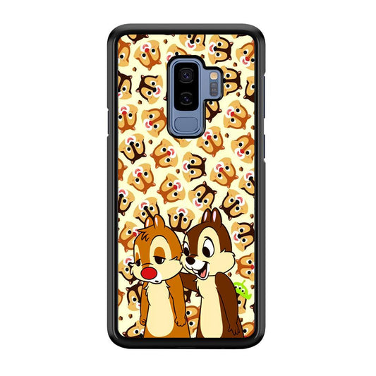 Chip N Dale Just True Friends Samsung Galaxy S9 Plus Case-Rubber Black (2D Case)-Oxvistore