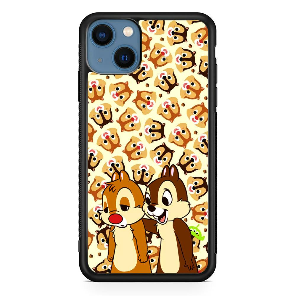 Chip N Dale Just True Friends iPhone 14 Case-Rubber Black (2D Case)-Oxvistore