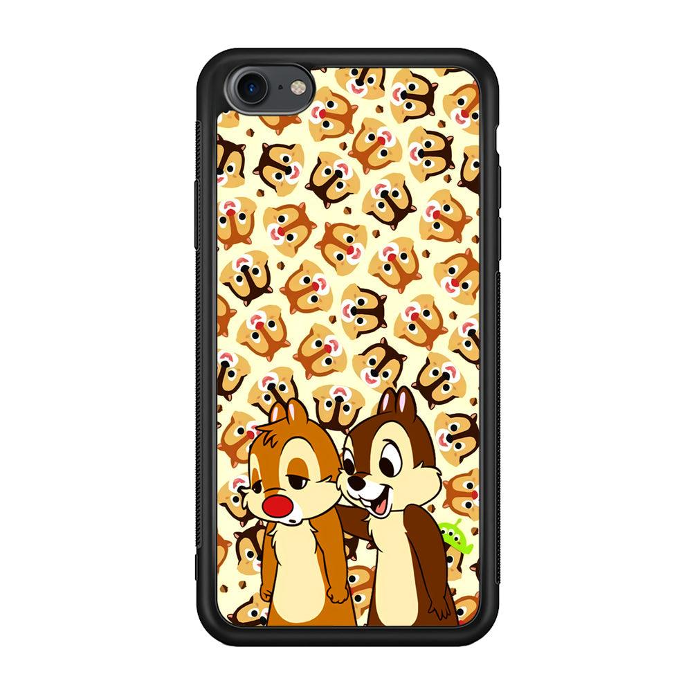 Chip N Dale Just True Friends iPhone 7 Case-Rubber Black (2D Case)-Oxvistore