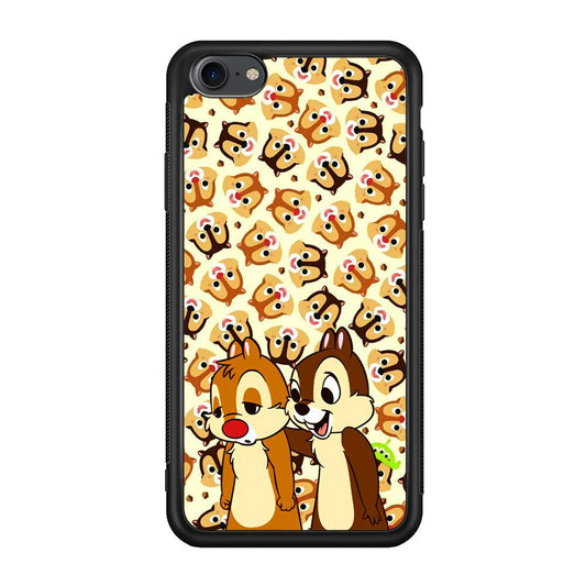 Chip N Dale Just True Friends iPhone 7 Case-Rubber Black (2D Case)-Oxvistore