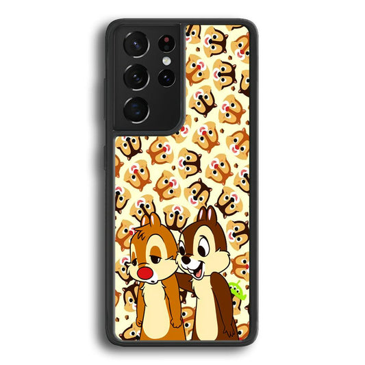 Chip N Dale Just True Friends Samsung Galaxy S24 Ultra Case-Rubber Black (2D Case)-Oxvistore