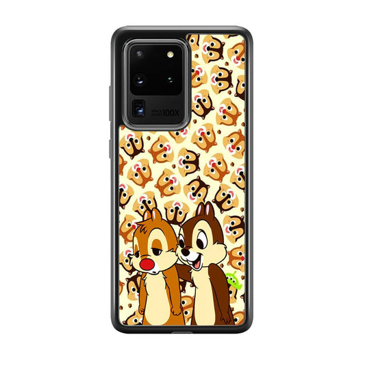 Chip N Dale Just True Friends Samsung Galaxy S20 Ultra Case-Rubber Black (2D Case)-Oxvistore