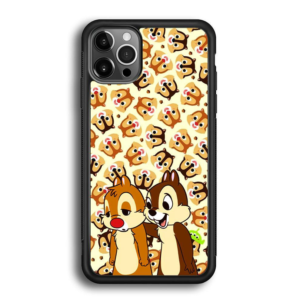Chip N Dale Just True Friends iPhone 12 Pro Max Case-Rubber Black (2D Case)-Oxvistore