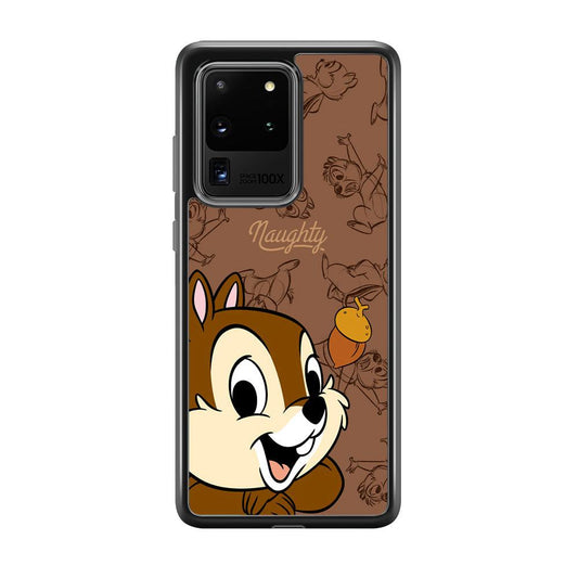 Chip N Dale Naughty Person Samsung Galaxy S20 Ultra Case-Rubber Black (2D Case)-Oxvistore
