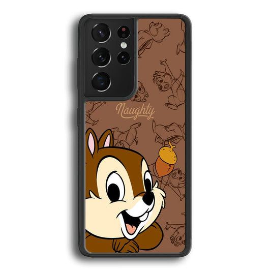 Chip N Dale Naughty Person Samsung Galaxy S23 Ultra Case-Rubber Black (2D Case)-Oxvistore
