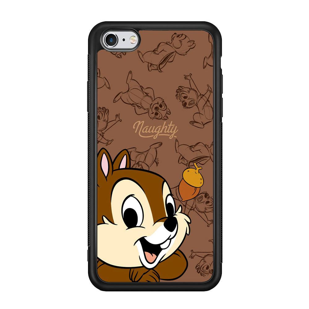 Chip N Dale Naughty Person iPhone 6 Plus | 6s Plus Case-Rubber Black (2D Case)-Oxvistore