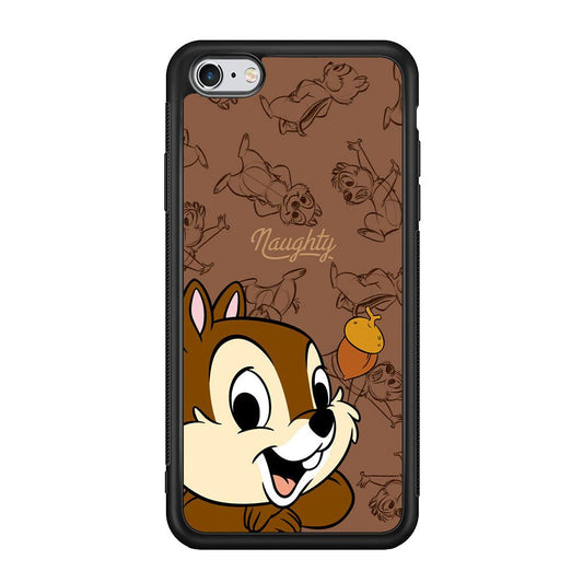 Chip N Dale Naughty Person iPhone 6 Plus | 6s Plus Case-Rubber Black (2D Case)-Oxvistore