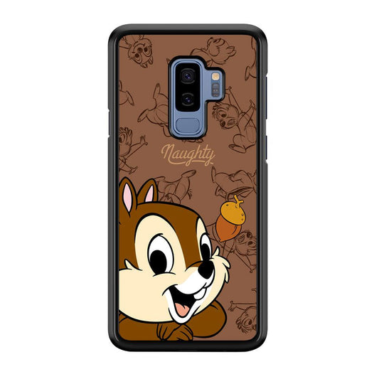 Chip N Dale Naughty Person Samsung Galaxy S9 Plus Case-Rubber Black (2D Case)-Oxvistore