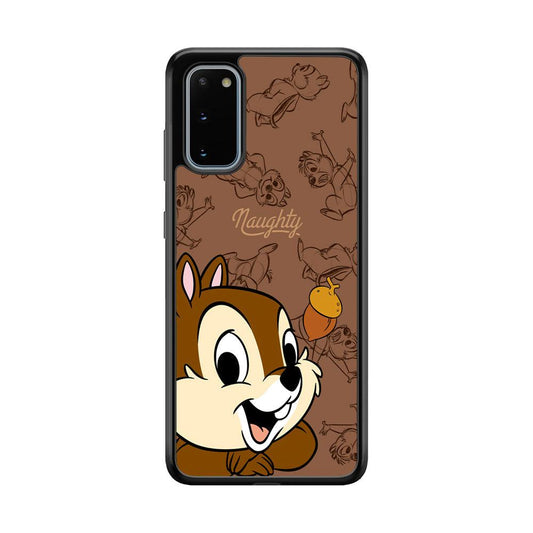 Chip N Dale Naughty Person Samsung Galaxy S20 Case-Rubber Black (2D Case)-Oxvistore
