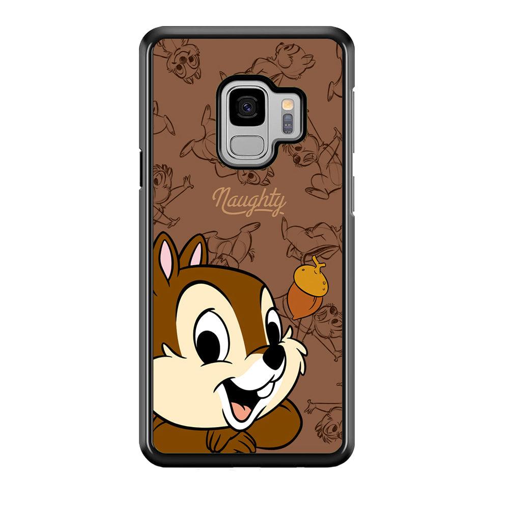 Chip N Dale Naughty Person Samsung Galaxy S9 Case-Rubber Black (2D Case)-Oxvistore