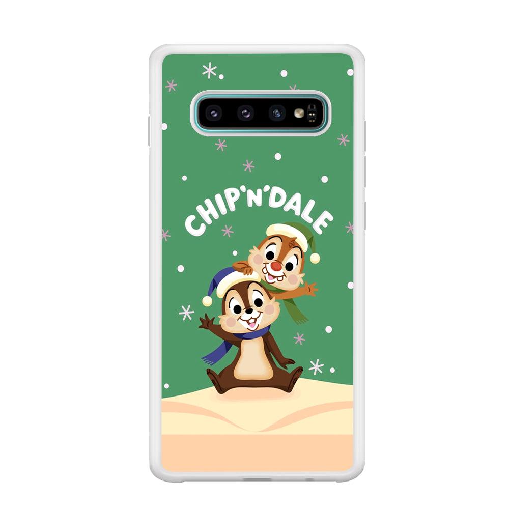 Chip N Dale Snow Night Samsung Galaxy S10 Plus Case-Oxvistore