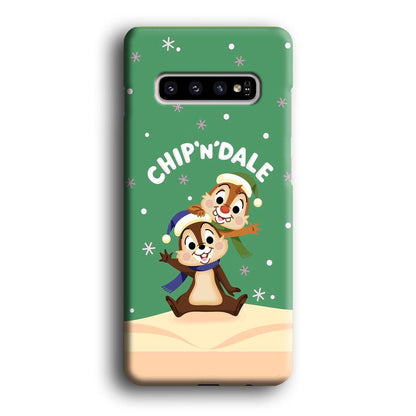 Chip N Dale Snow Night Samsung Galaxy S10 Plus Case-Oxvistore