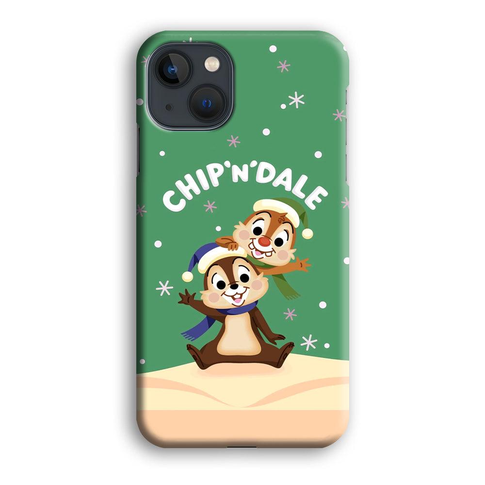 Chip N Dale Snow Night iPhone 13 Case-Oxvistore