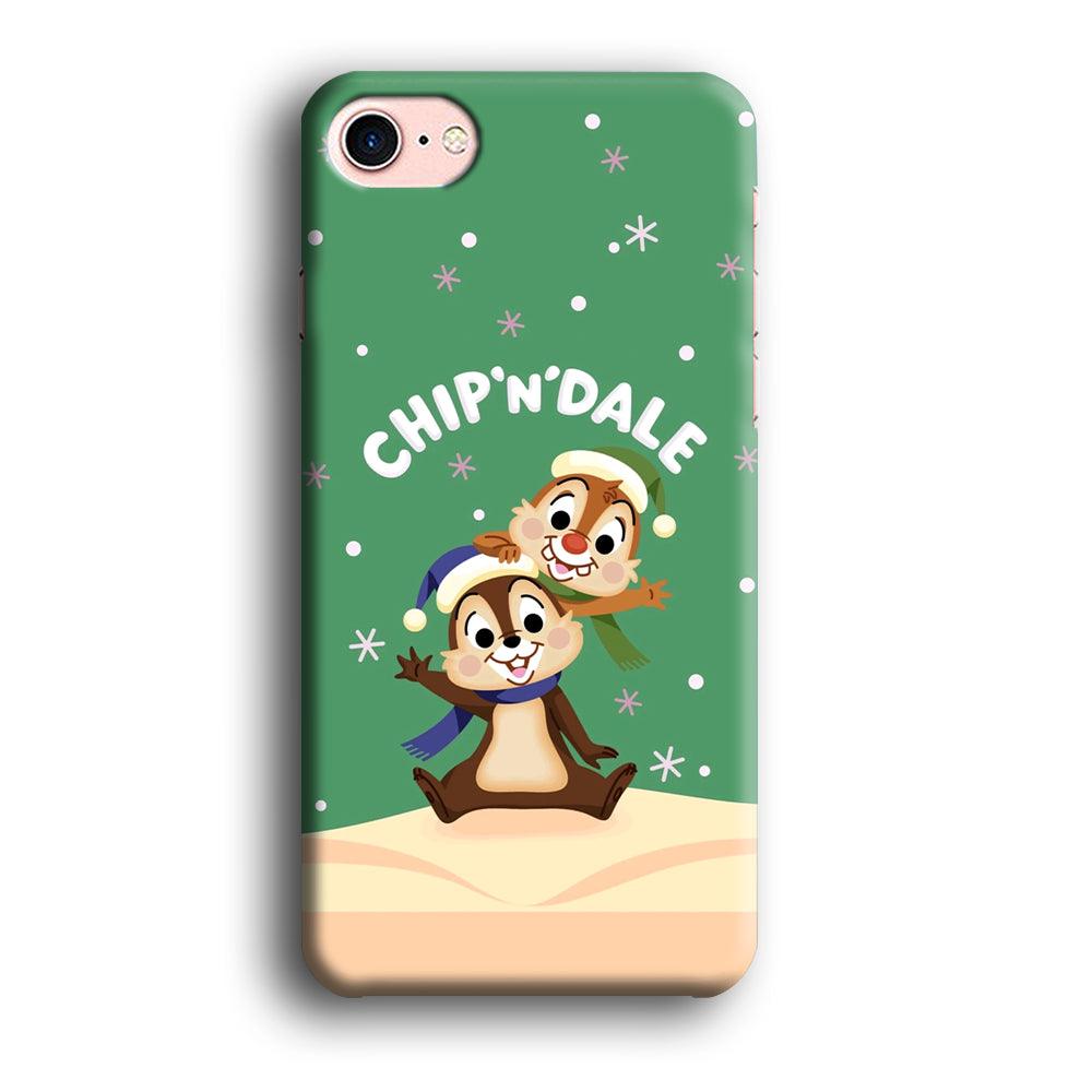 Chip N Dale Snow Night iPhone 8 Case-Oxvistore