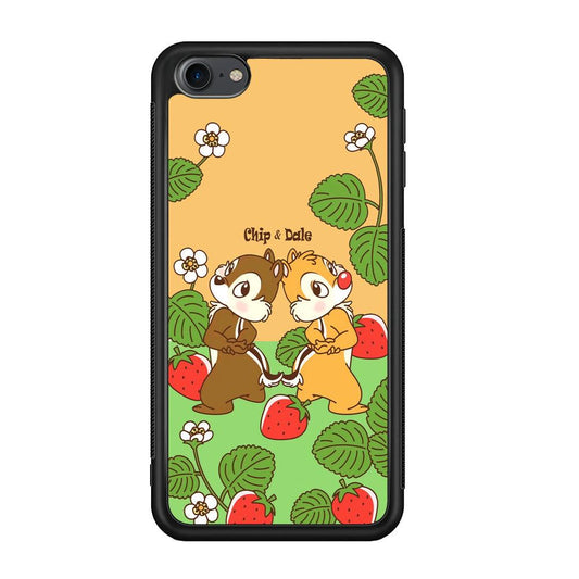 Chip N Dale Strawberry Field iPod Touch 6 Case-Rubber Black (2D Case)-Oxvistore