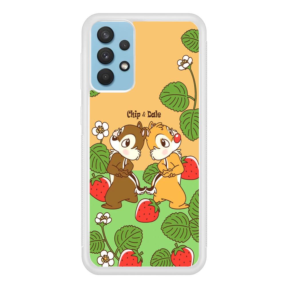 Chip N Dale Strawberry Field Samsung Galaxy A32 Case-Oxvistore