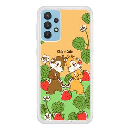 Chip N Dale Strawberry Field Samsung Galaxy A32 Case-Oxvistore