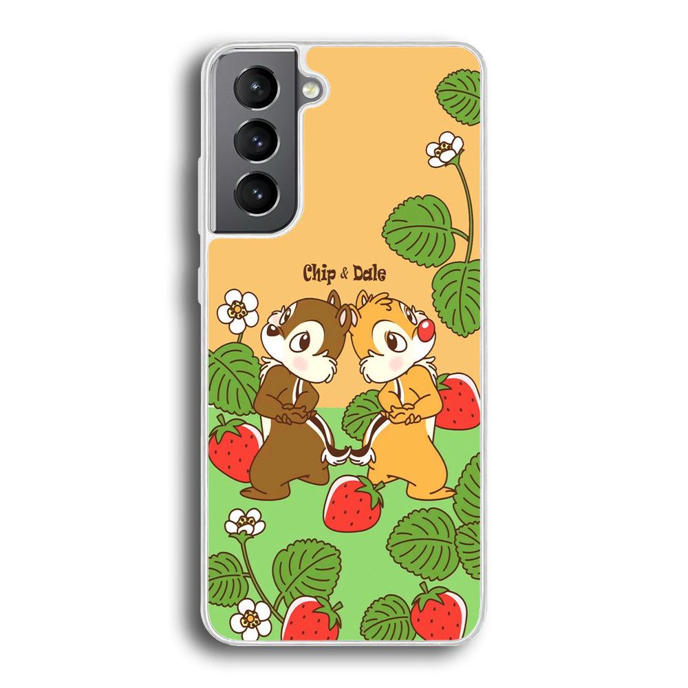 Chip N Dale Strawberry Field Samsung Galaxy S21 Case-Oxvistore