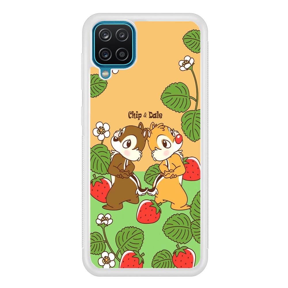 Chip N Dale Strawberry Field Samsung Galaxy A12 Case-Oxvistore