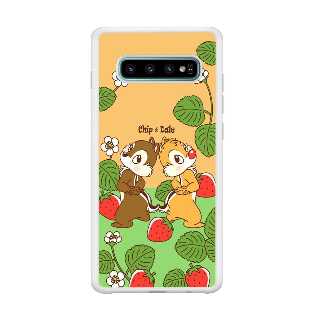 Chip N Dale Strawberry Field Samsung Galaxy S10 Plus Case-Oxvistore