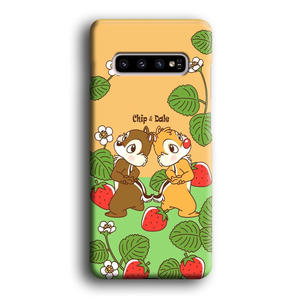 Chip N Dale Strawberry Field Samsung Galaxy S10 Plus Case-Oxvistore