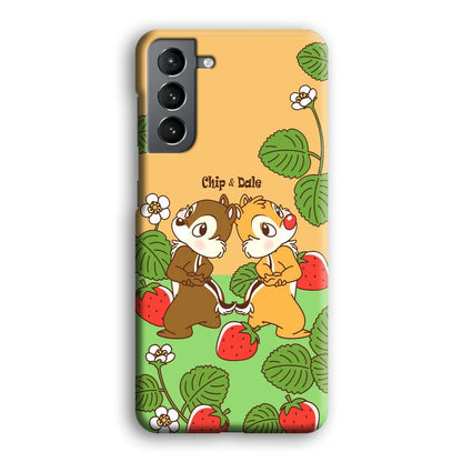 Chip N Dale Strawberry Field Samsung Galaxy S21 Case-Oxvistore