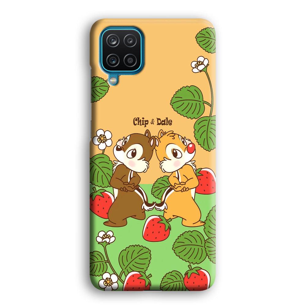 Chip N Dale Strawberry Field Samsung Galaxy A12 Case-Oxvistore