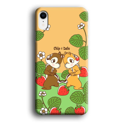 Chip N Dale Strawberry Field iPhone XR Case-Oxvistore