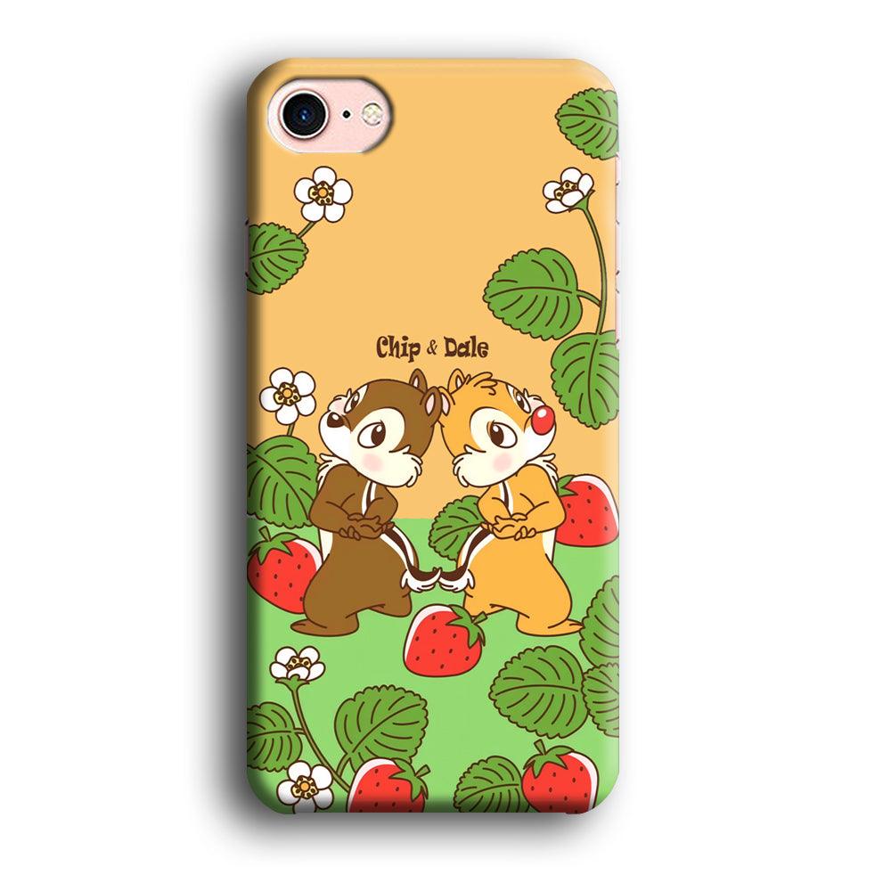 Chip N Dale Strawberry Field iPhone 8 Case-Oxvistore