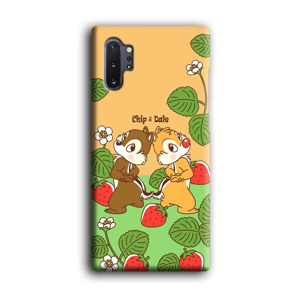 Chip N Dale Strawberry Field Samsung Galaxy Note 10 Plus Case-Oxvistore