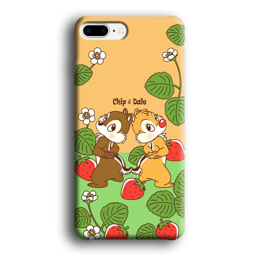 Chip N Dale Strawberry Field iPhone 8 Plus Case-Oxvistore