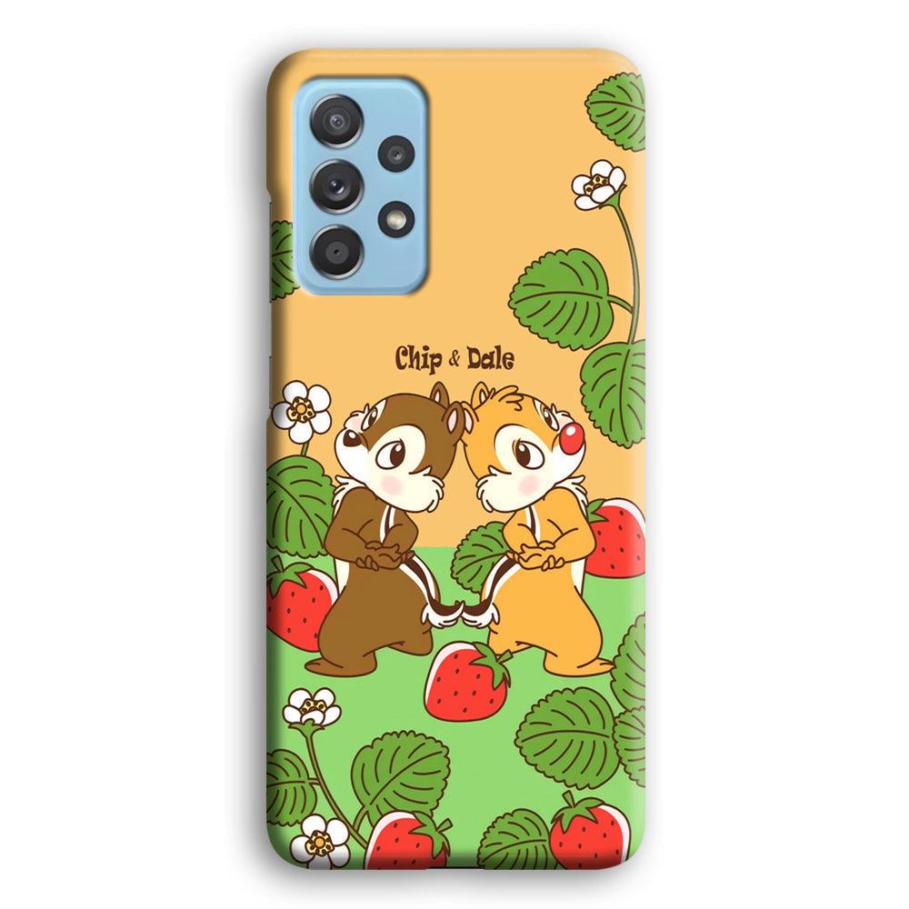 Chip N Dale Strawberry Field Samsung Galaxy A52 Case-Oxvistore