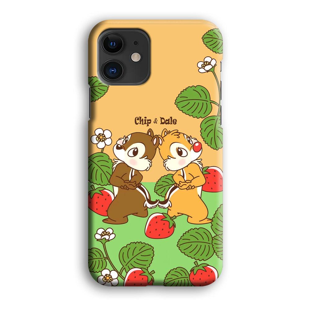 Chip N Dale Strawberry Field iPhone 12 Case-Oxvistore