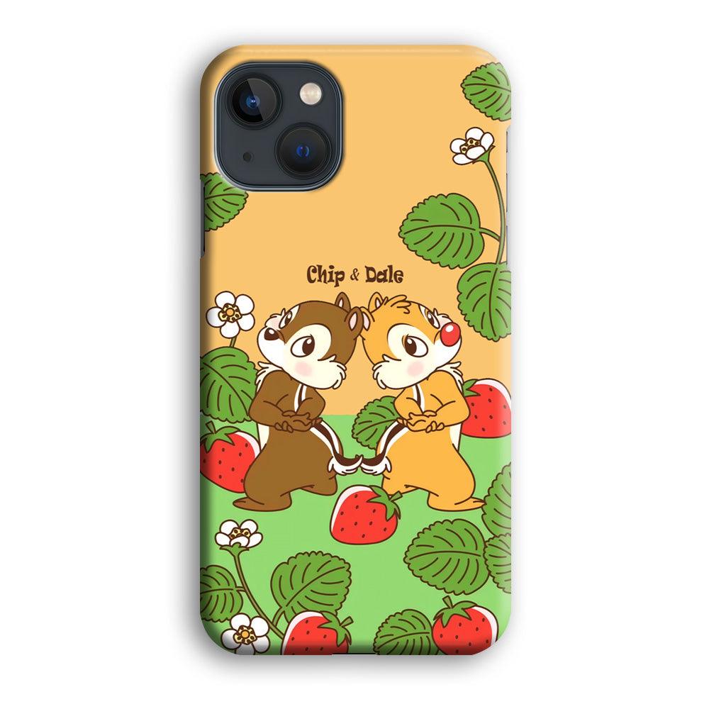 Chip N Dale Strawberry Field iPhone 13 Case-Oxvistore