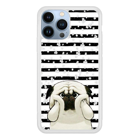 Chubby Face Pug iPhone 14 Pro Case-Oxvistore