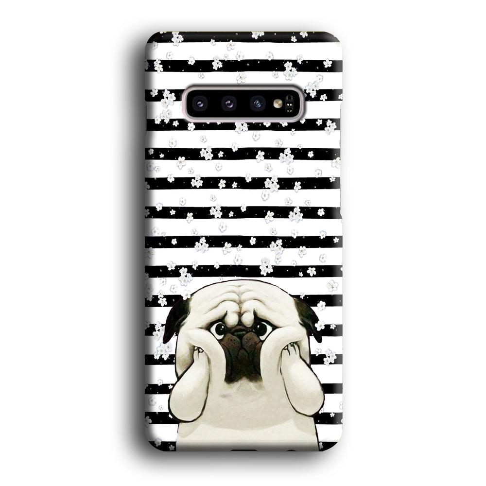 Chubby Face Pug Samsung Galaxy S10 Case-Oxvistore