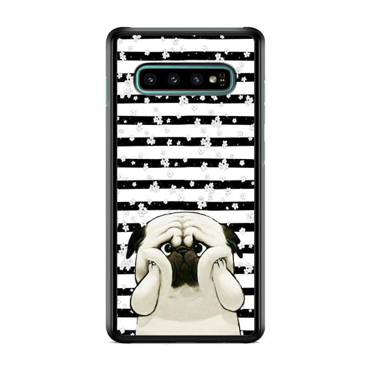 Chubby Face Pug Samsung Galaxy S10 Case-Oxvistore