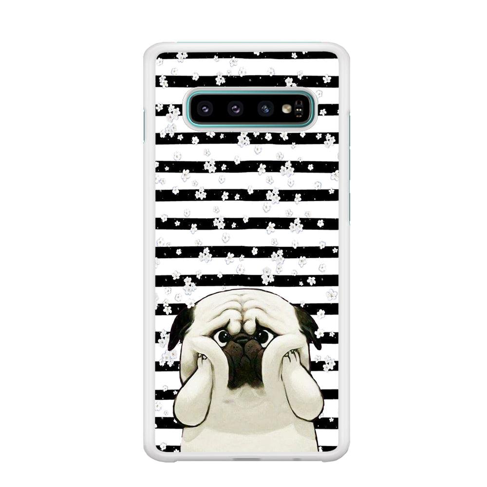 Chubby Face Pug Samsung Galaxy S10 Case-Oxvistore