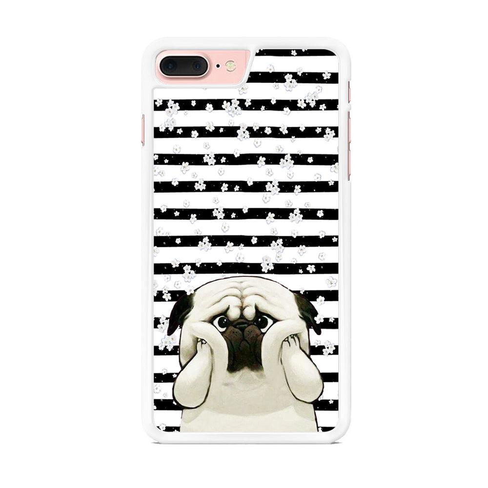 Chubby Face Pug iPhone 7 Plus Case-Oxvistore