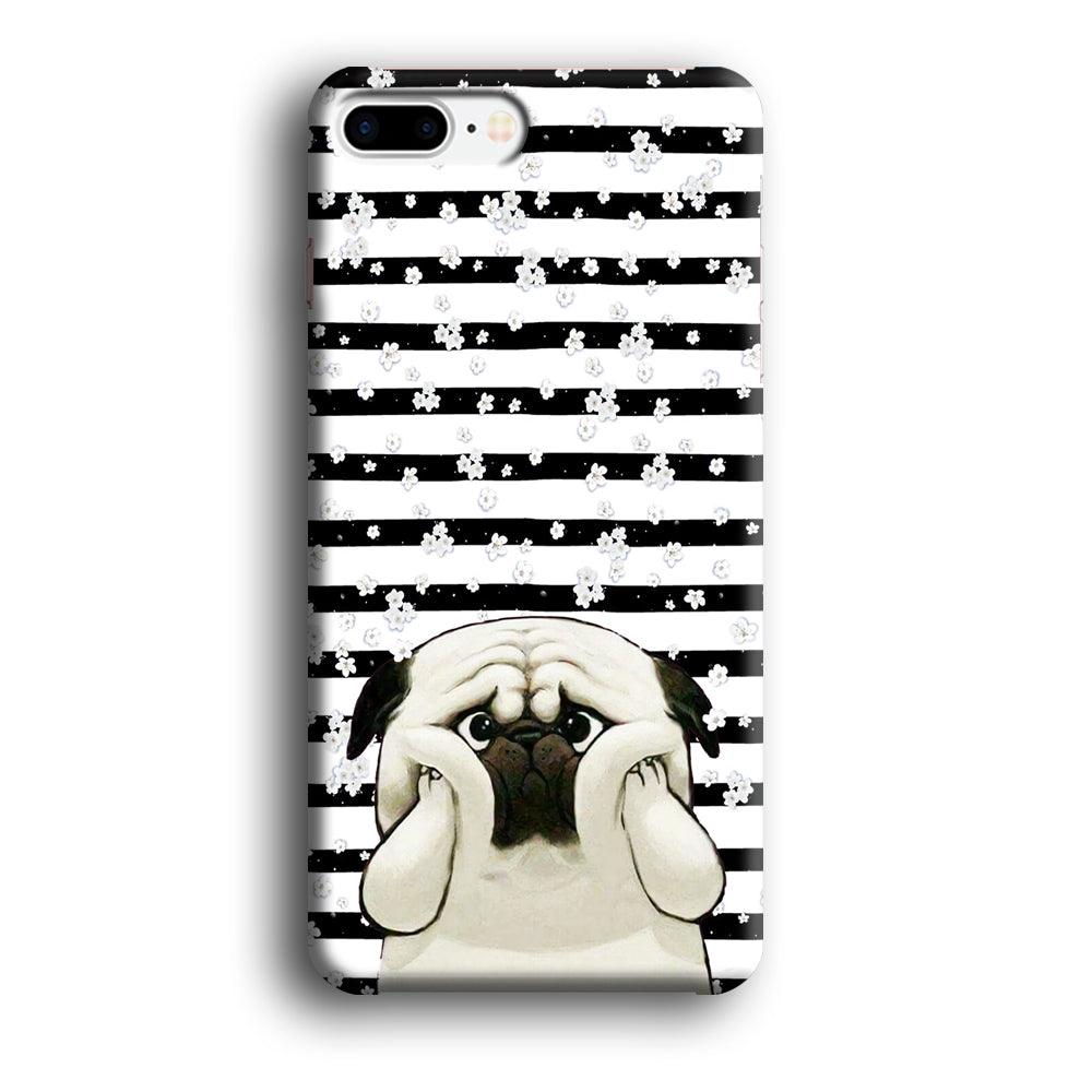 Chubby Face Pug iPhone 7 Plus Case-Oxvistore