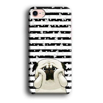 Chubby Face Pug iPhone 8 Case-Oxvistore