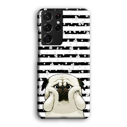 Chubby Face Pug Samsung Galaxy S21 Ultra Case-Oxvistore