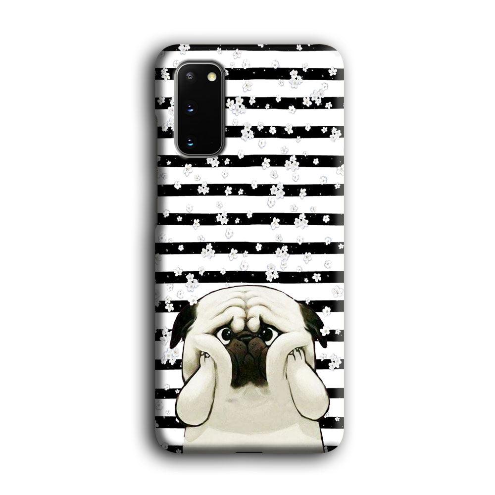 Chubby Face Pug Samsung Galaxy S20 Case-Oxvistore