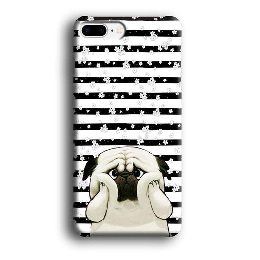 Chubby Face Pug iPhone 8 Plus Case-Oxvistore